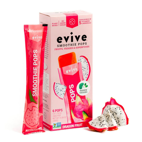 6 Smoothie POPS Pitaya - Promo - smoothie - pop nutritionnel d'Evive -