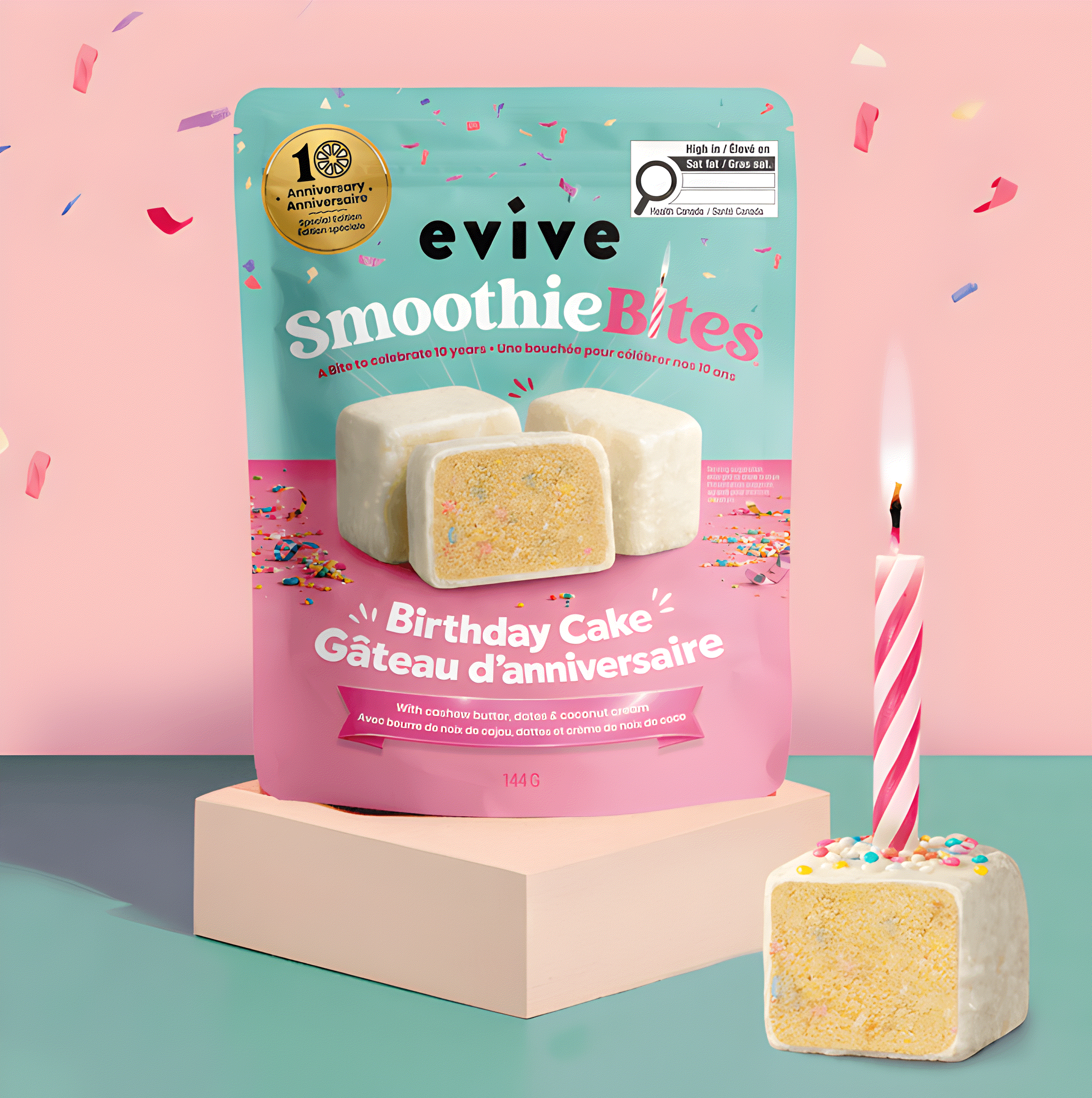 Smoothie Bites Gâteau d'anniversaire