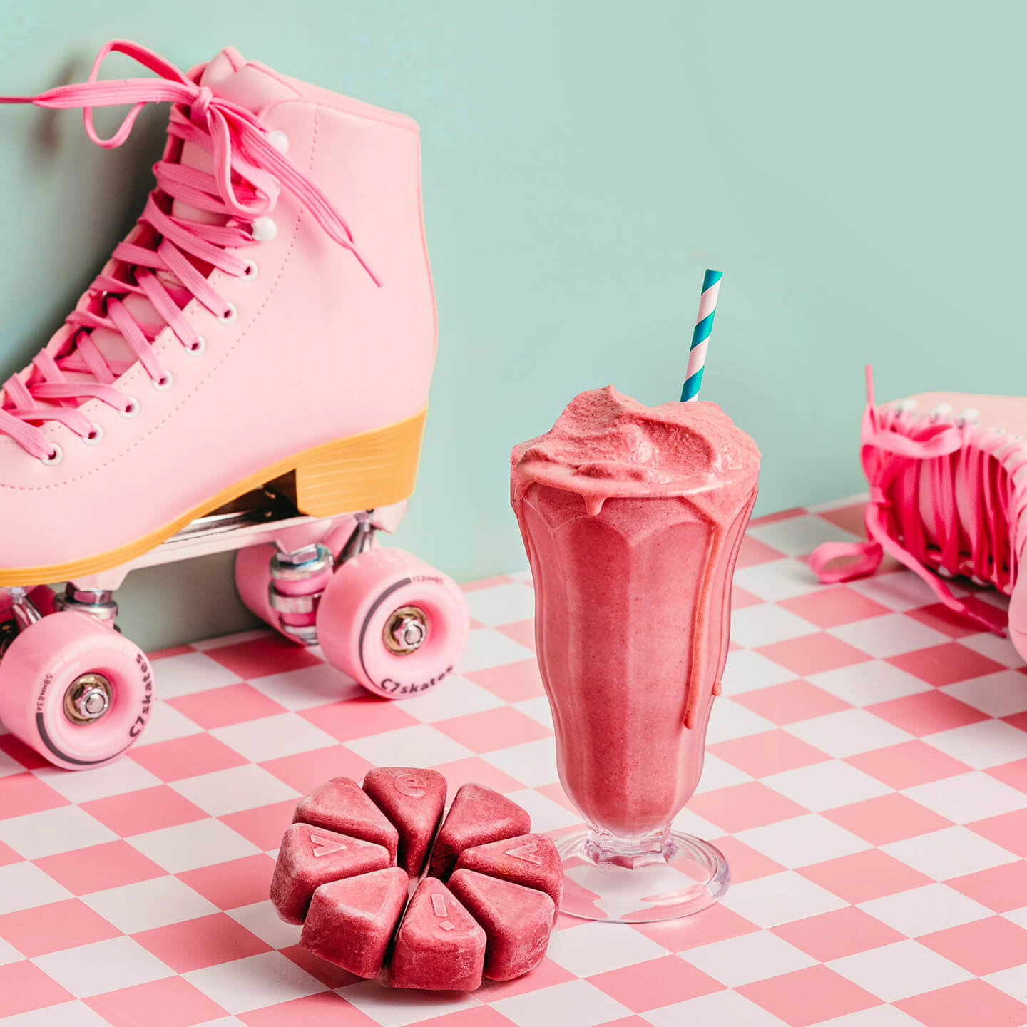 Frappé Fraise - smoothie nutritionnel d'Evive -