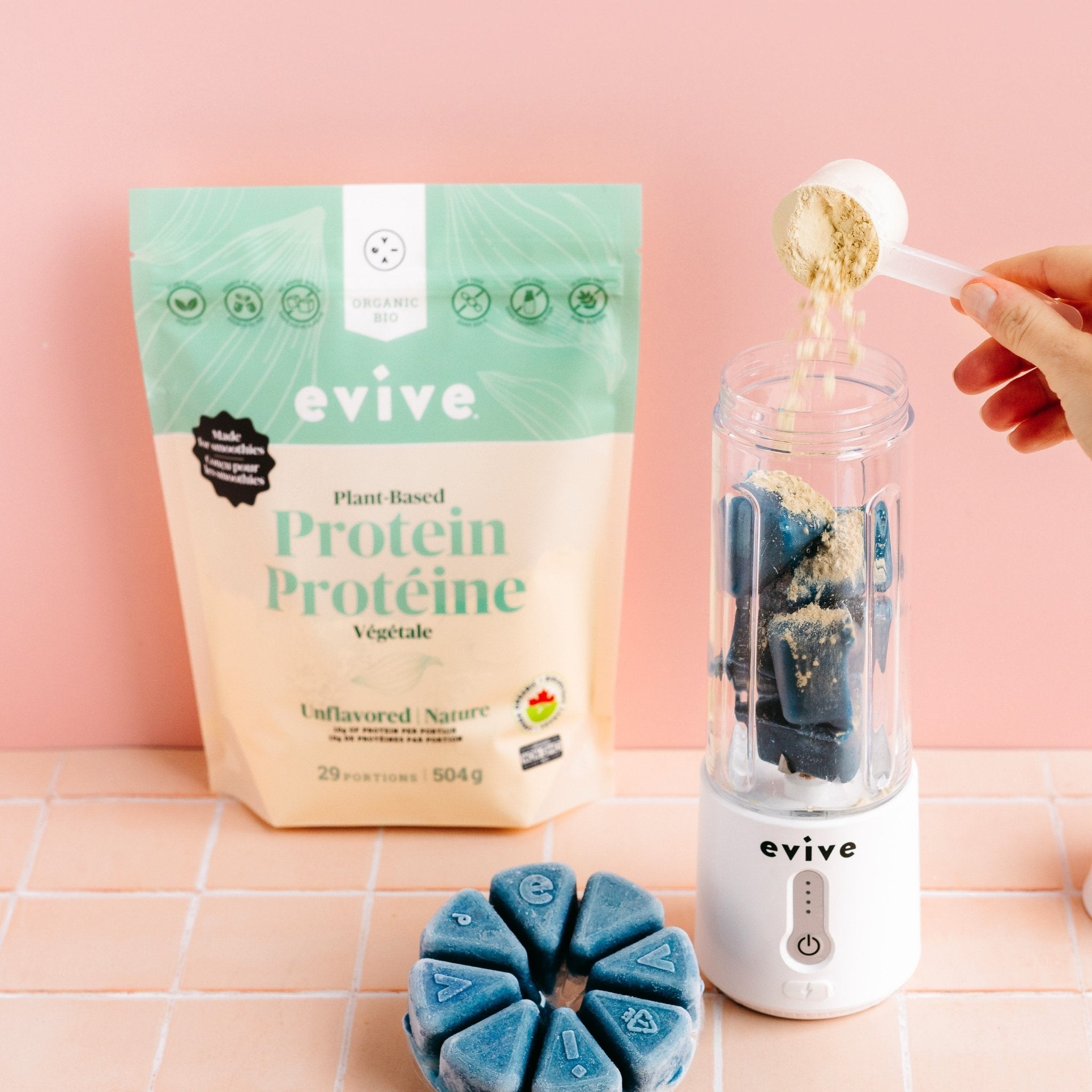 Protéines en poudre végétales - Nature - Proteins nutritionnel d'Evive -