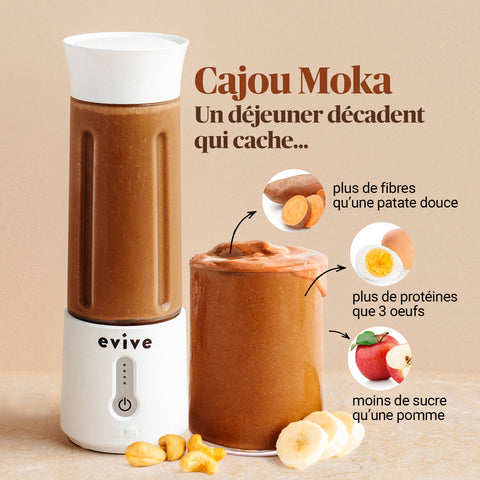 Cajou Moka - smoothie nutritionnel d'Evive - 