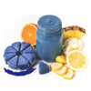 Evive smoothie en cubes saveur Saphir smoothie bleu avec ingrédients fruits légumes et rondelle
